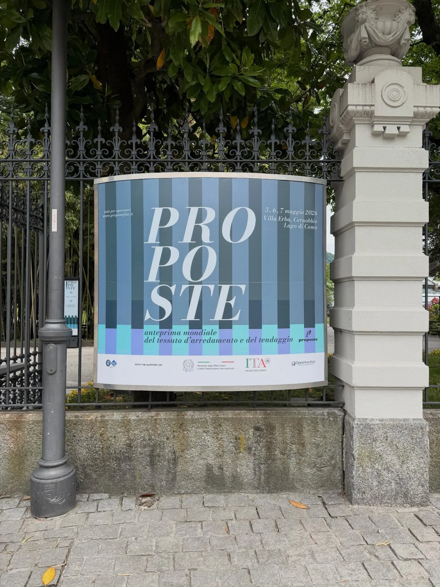 So happy to be back in Como! Proposte starts Tuesday.