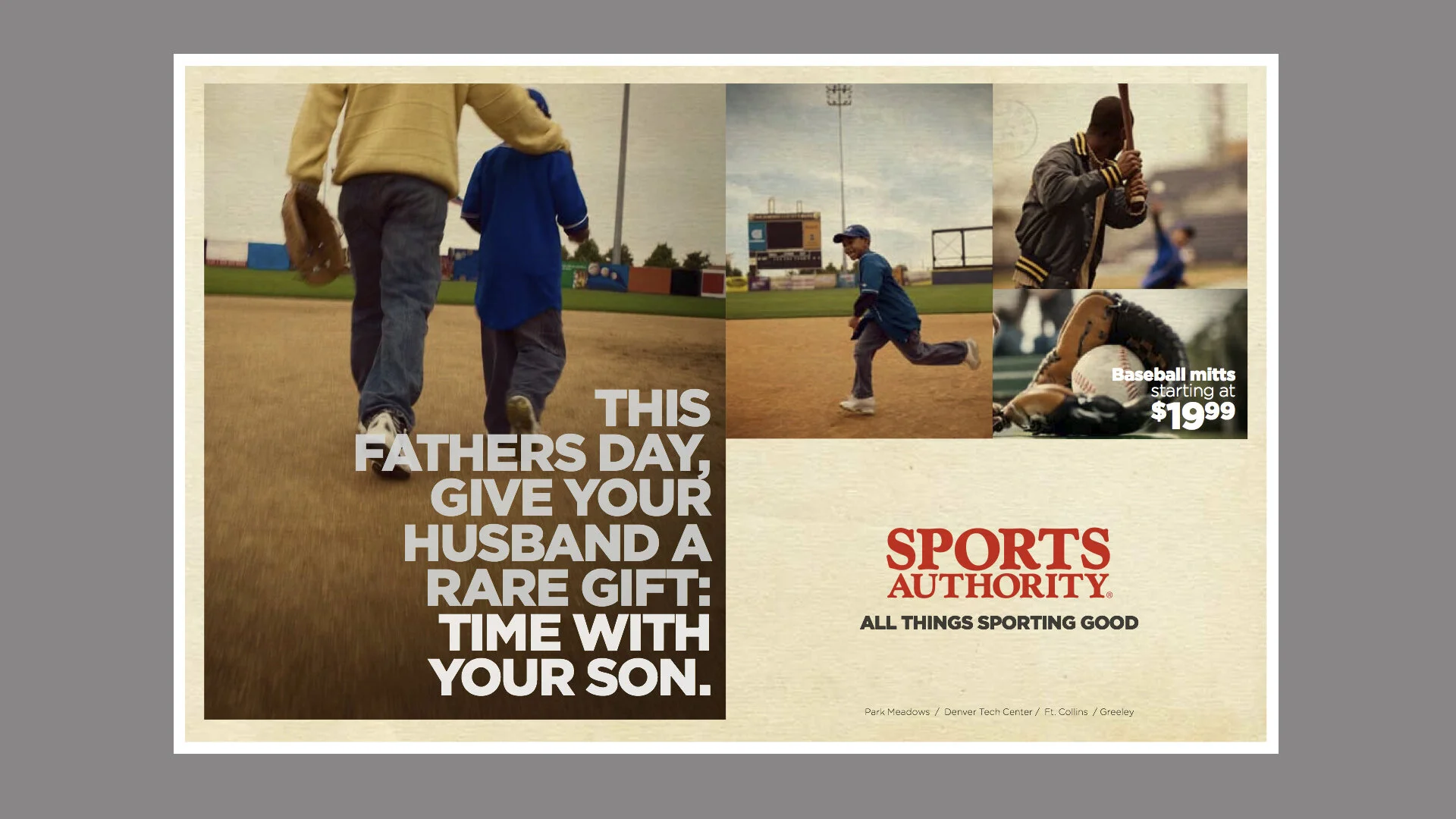 Sports Authority concept development and art direction by Lonnie Weis and Jeff Odiorne.