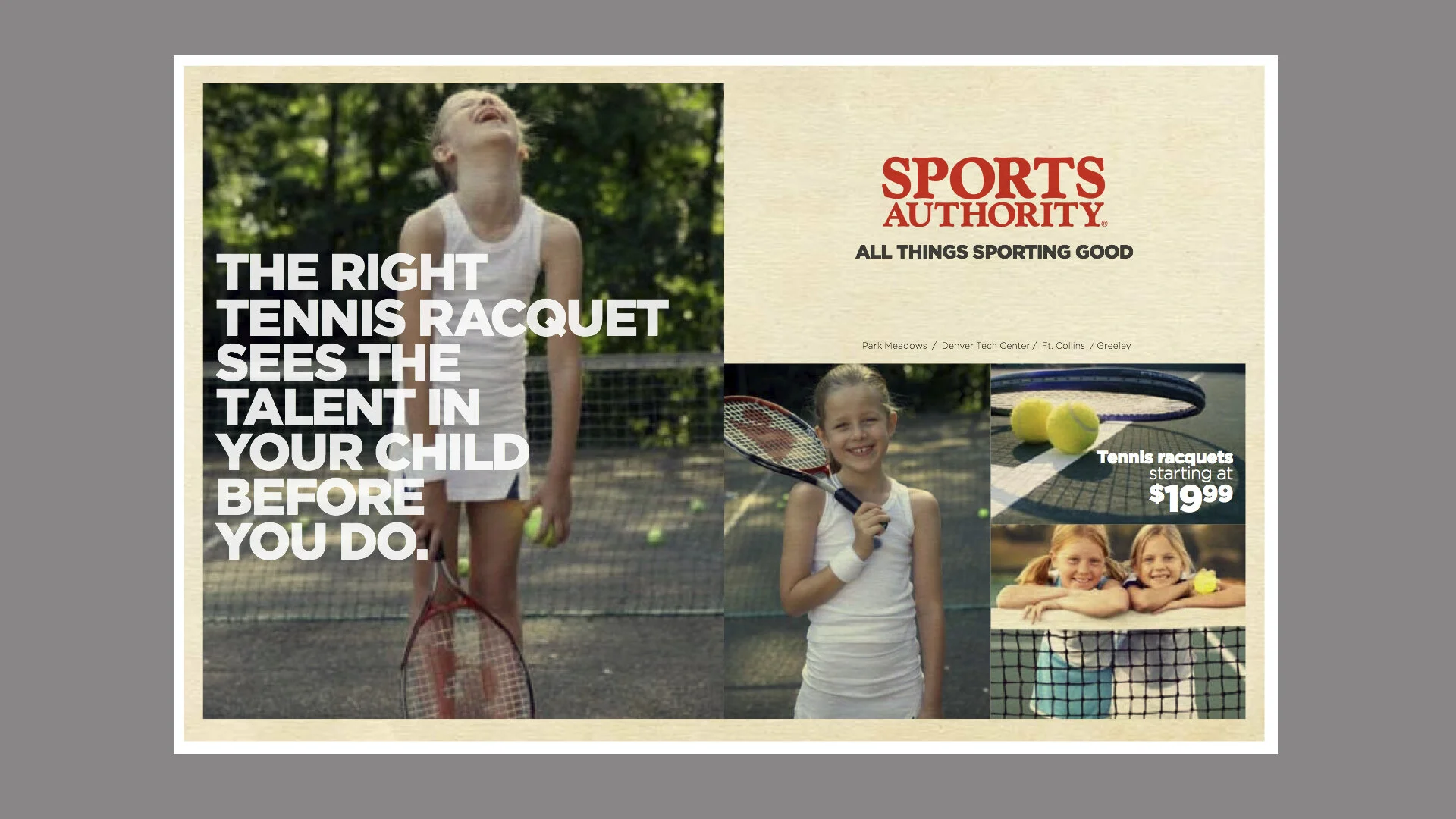 Sports Authority concept development and art direction by Lonnie Weis and Jeff Odiorne.
