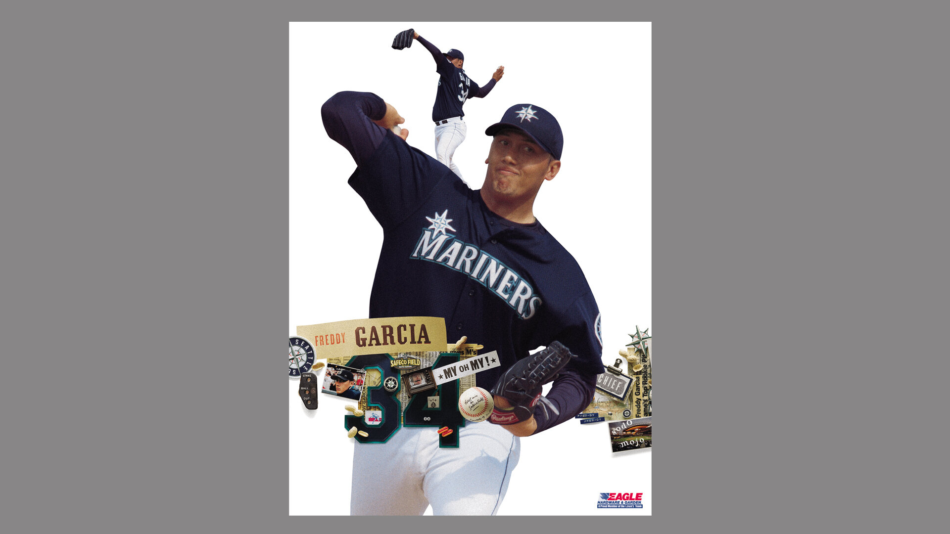 Seattle Mariners concept development and art direction by Lonnie Weis.