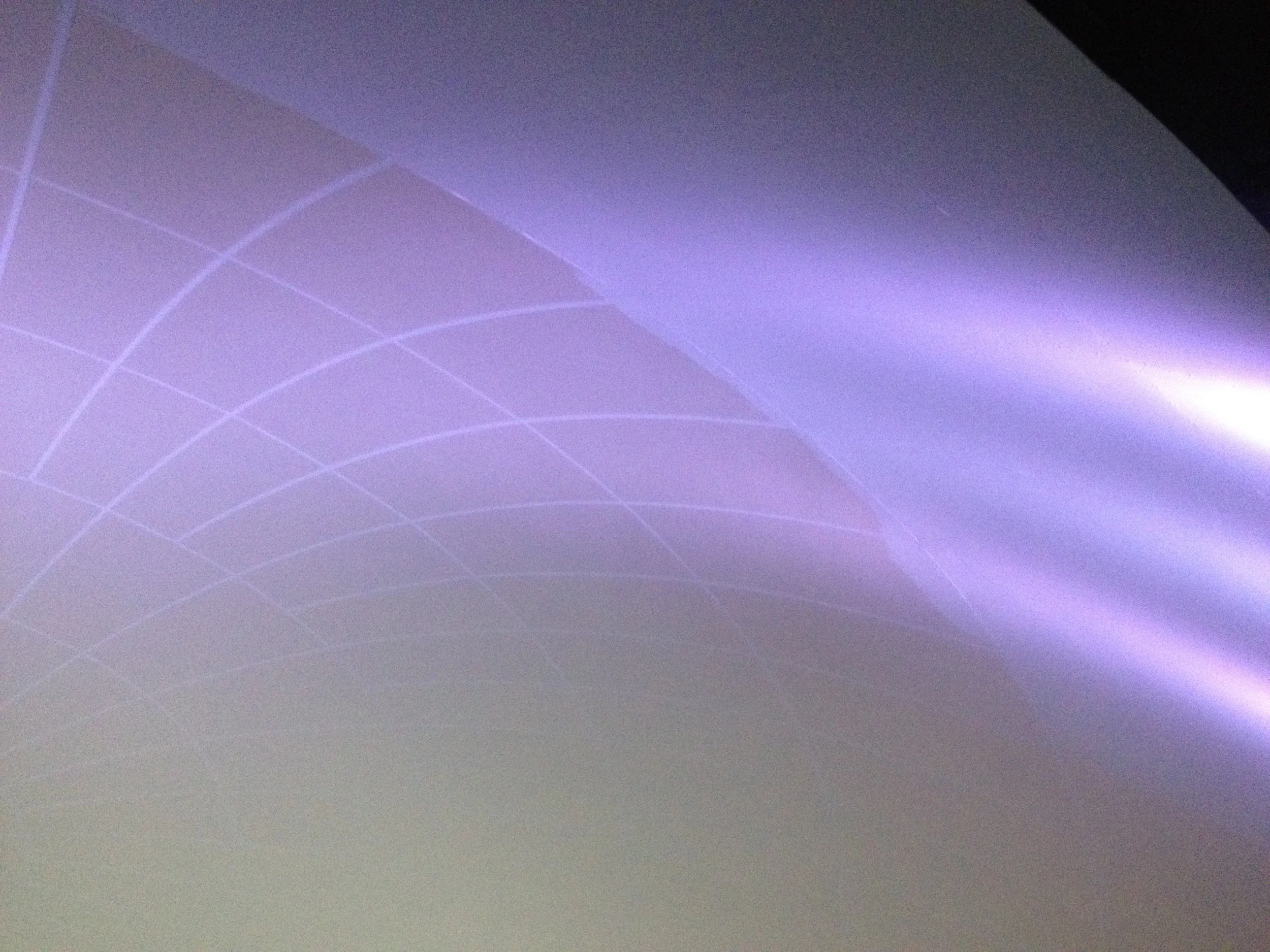  Photo taken during the dome cleaning process.   