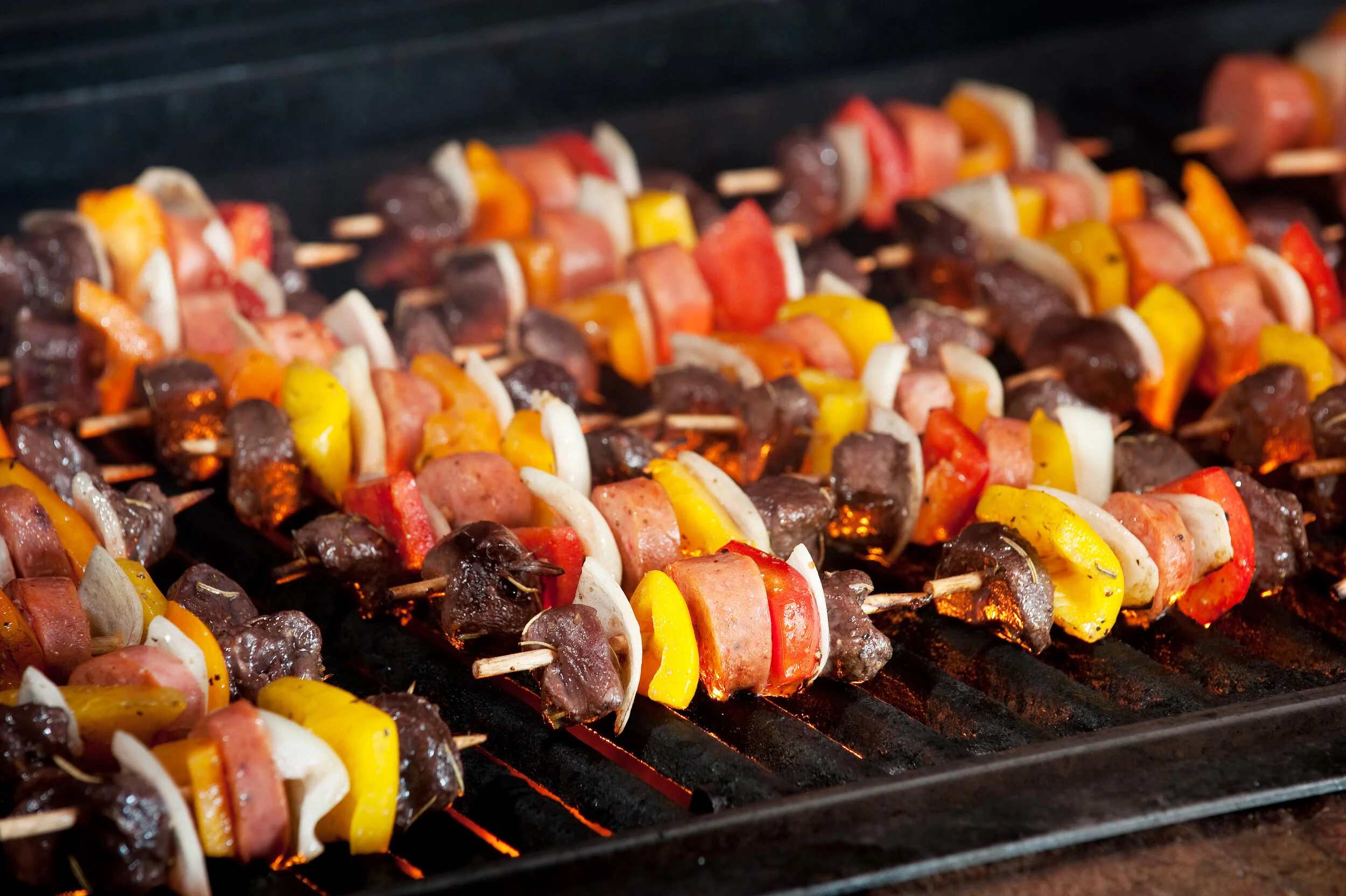 Duck and Sausage Spears