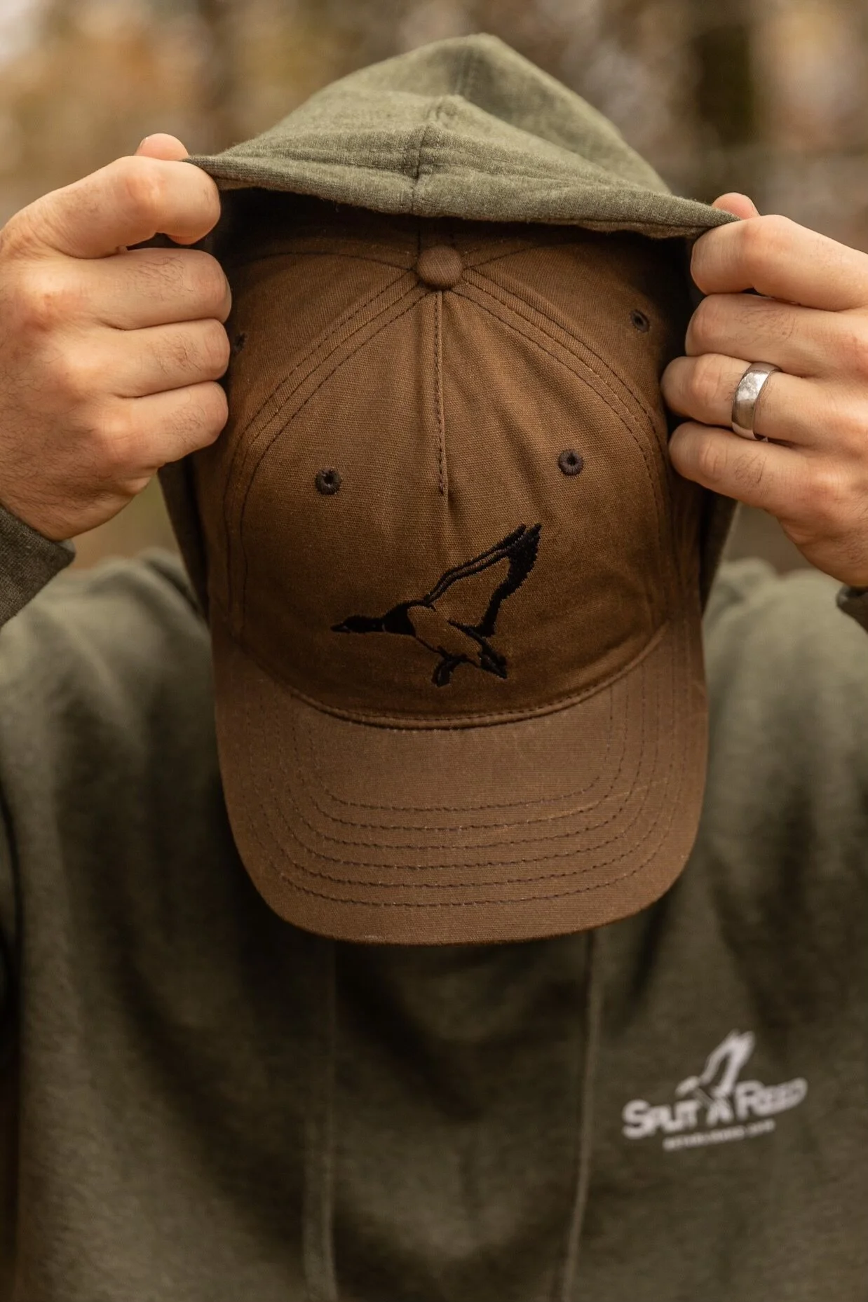 Single Duck Waxed Cotton Cap Split Reed