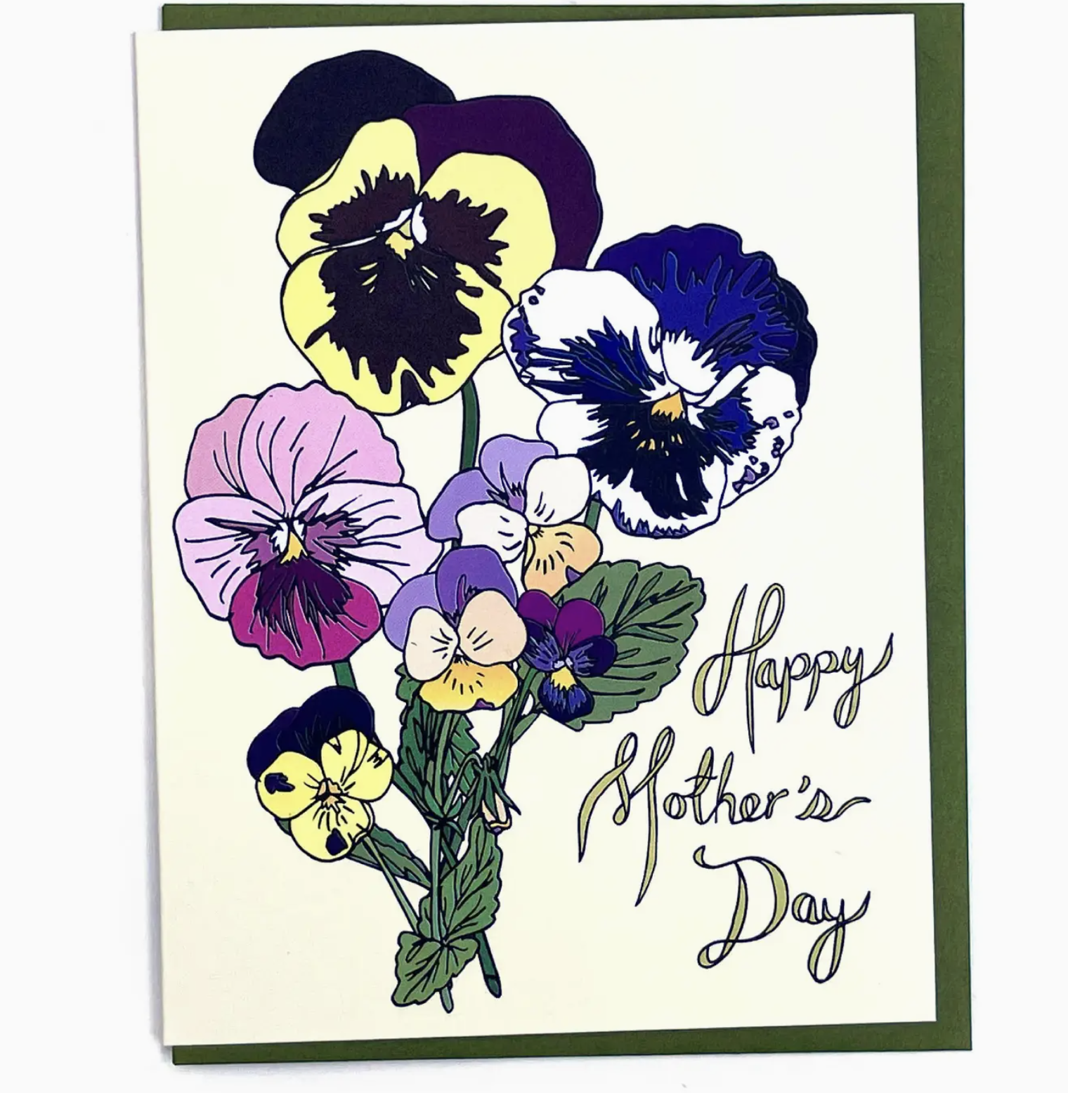 Mother's Day Pansy Flower Card