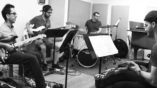 In rehearsal for Joel B. New’s EP “Cabot Cove”