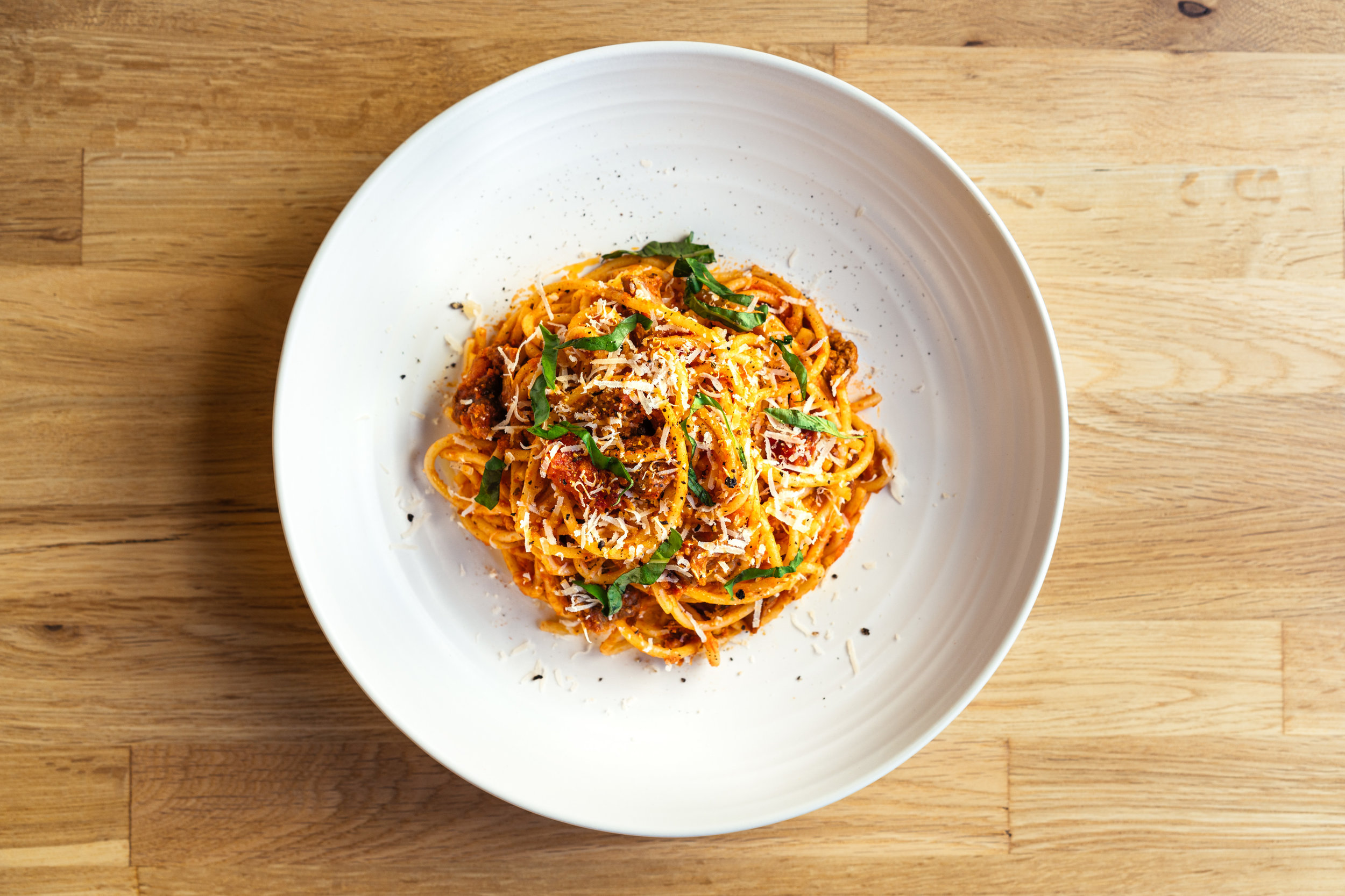 Spaghetti with Mama's sugo