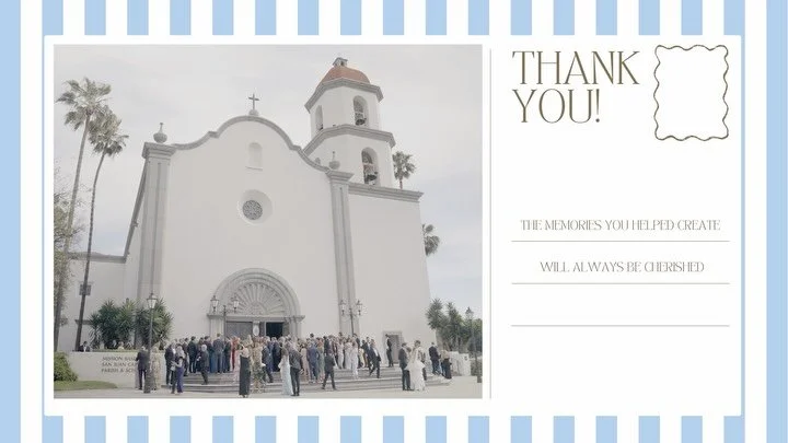 Thank you cards from Katherine and Patrick&rsquo;s wedding! 

#wedding #socalwedding #couple #fyp #thankyoucards