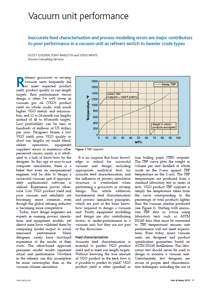 Vacuum Unit Performance