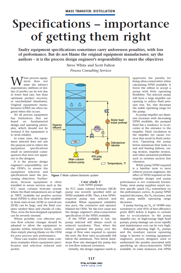 Specifications- Importance of Getting Them Right