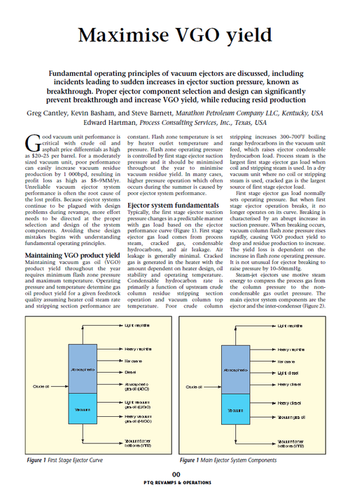 Maximise VGO Yield — Process Consulting Services, Inc. | Refinery ...