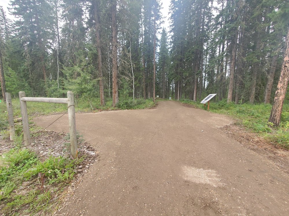 Finish trail at entrance
