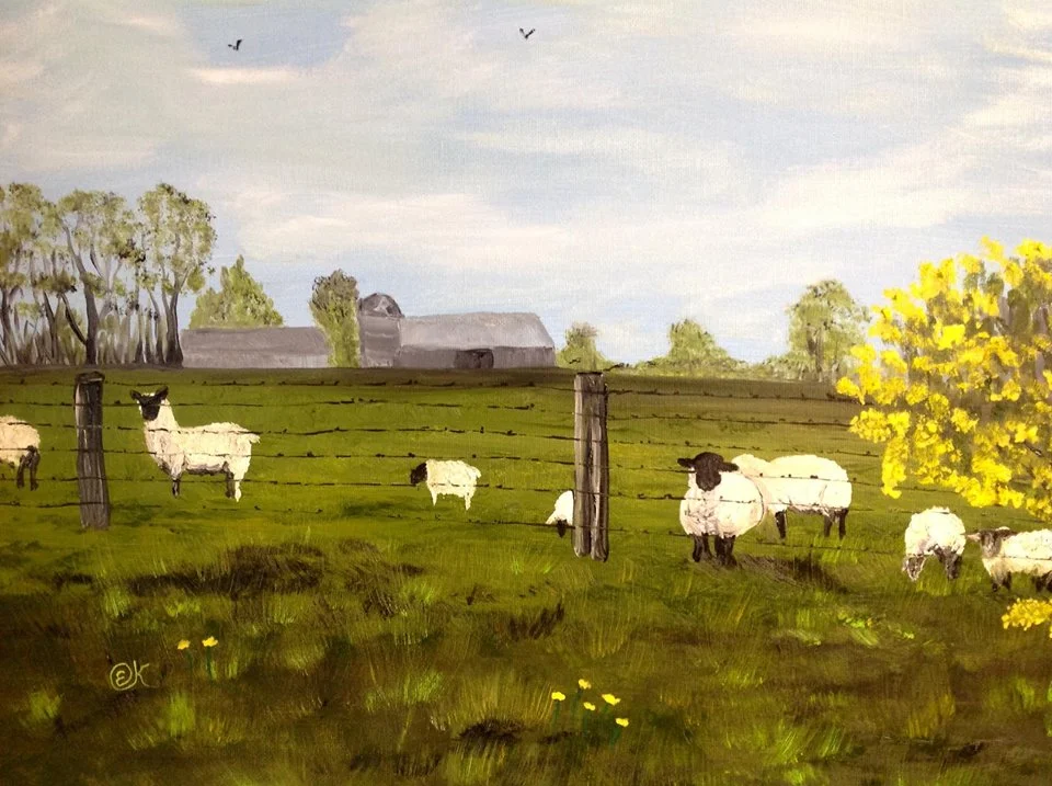The Roadside In Ireland ..16 x 20 oil painting.jpg