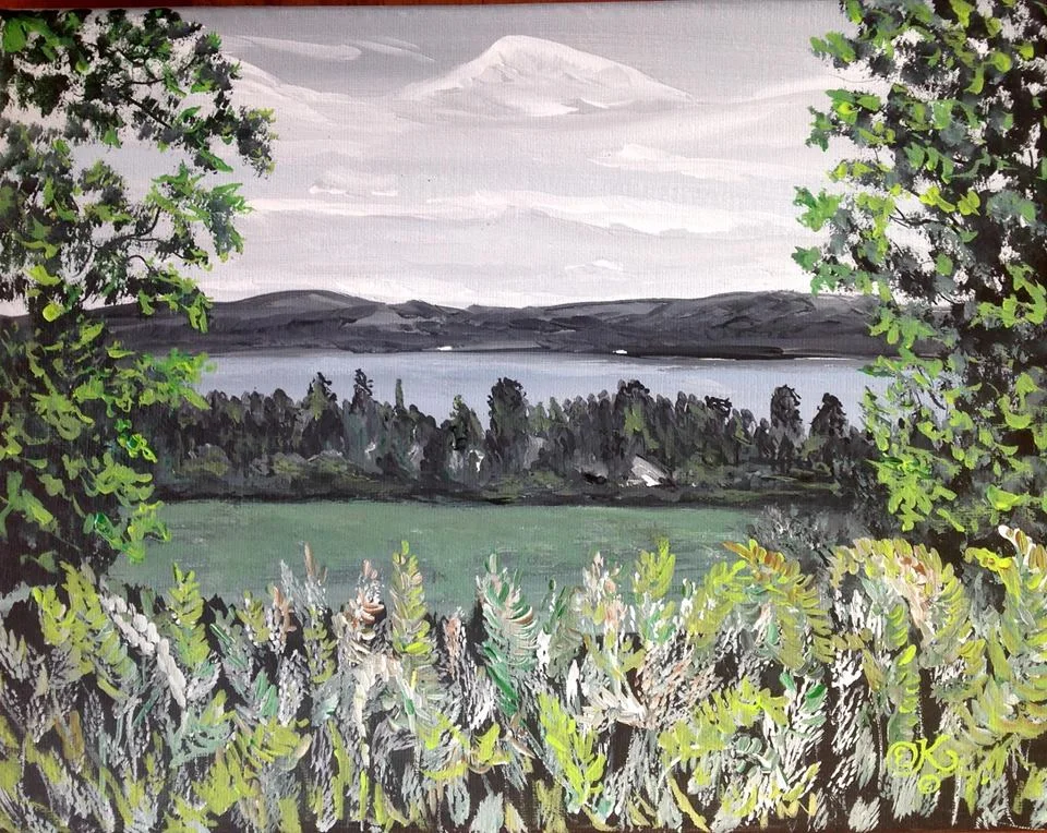 Caspian Lake...11x14 acrylic painting.jpg