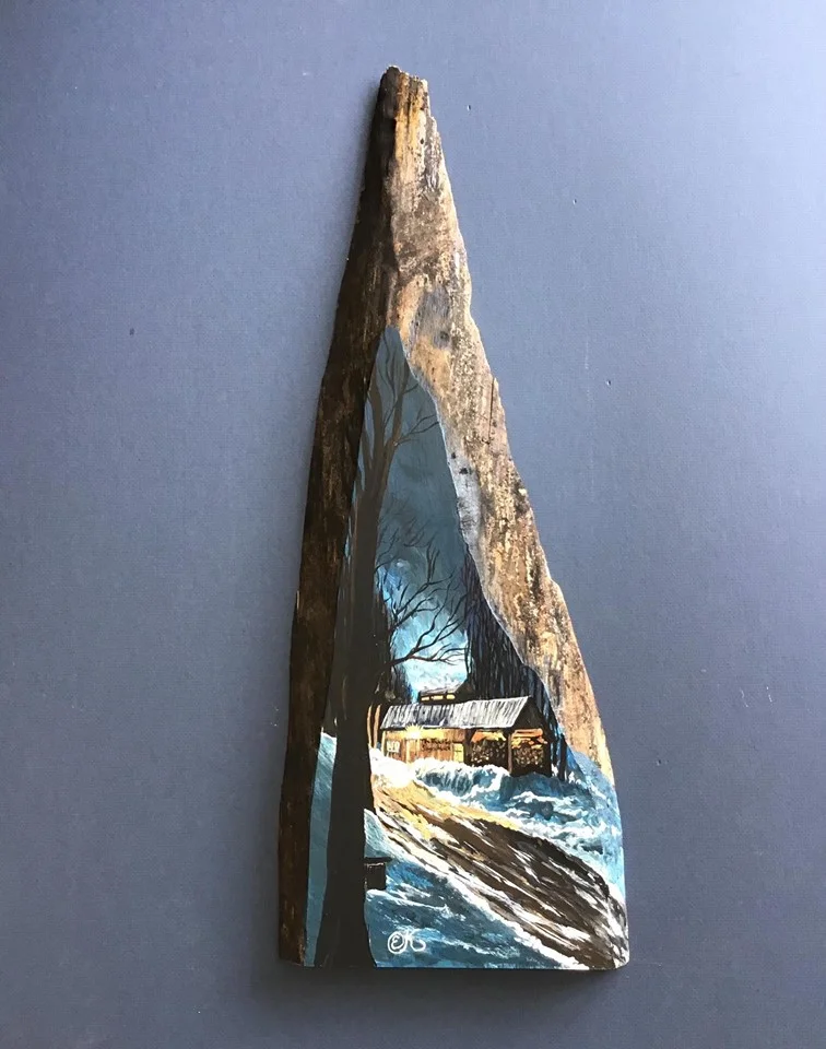 “MAGICAL”. Hand painted acrylic on maple wood.jpg