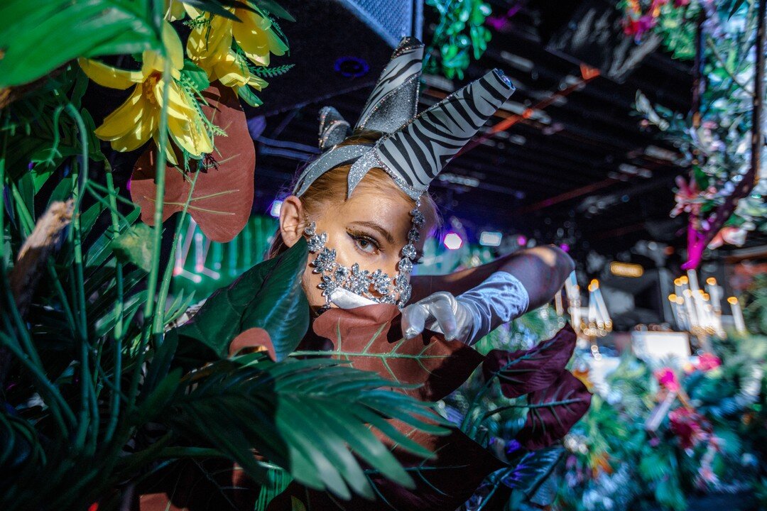 The atmosphere was electric at the jungle-themed event we designed for @palosantonyc and @muzikanyc at @thebrooklynmonarch. Our sexy animal performers engaged the crowd while the fabulous DJs took us on a journey of sound - @nicodeandrea_music, @pipp