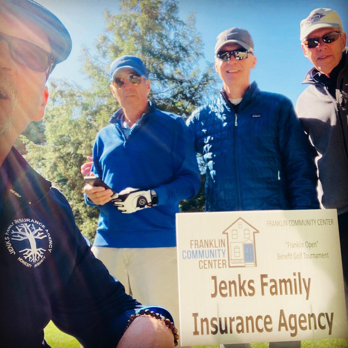 We didn&rsquo;t have the lowest score on the course but knowing we helped raise over $24,000 for Franklin Community Center we all left winners #jenksfamilyinsurance #franklincommunitycenter