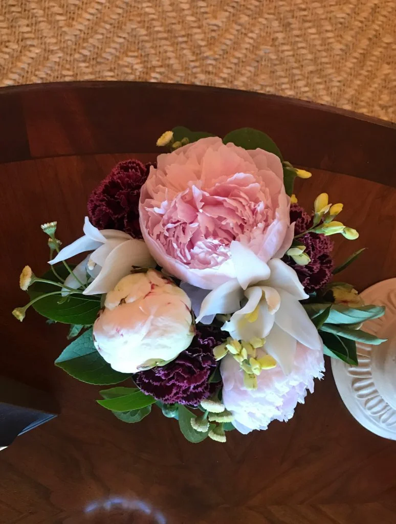 Period arrangements in period vessels using flowers from the gardens at Mass Hort (and a few others where necessary!) ©betsygibsondesign