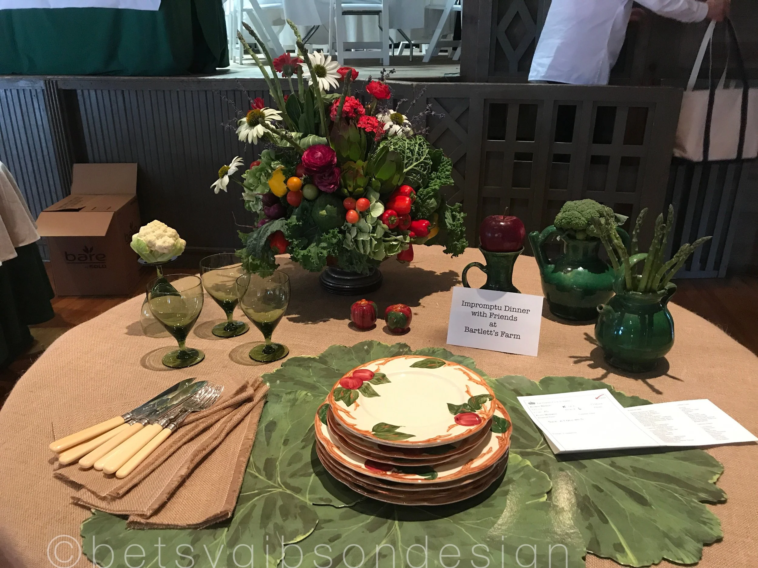 Bartlett’s Farm Tablescape. Designers’ names to come!