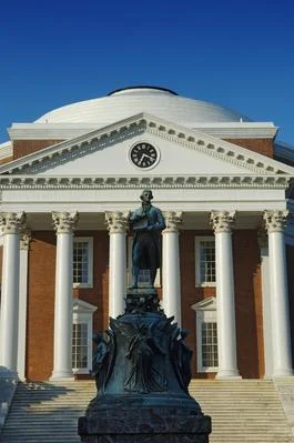 Jefferson and the Rotunda. UVA. Photo: PBS .
