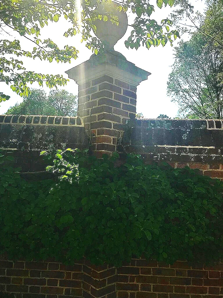 The sun looked so beautiful shining down into the Palace Garden (outer garden). ©betsygibsondesign
