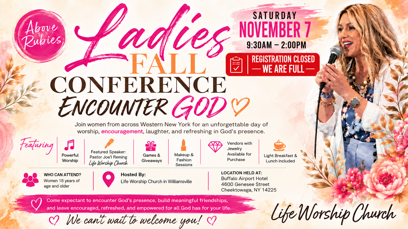 Ladies Conference Full registration closed.png