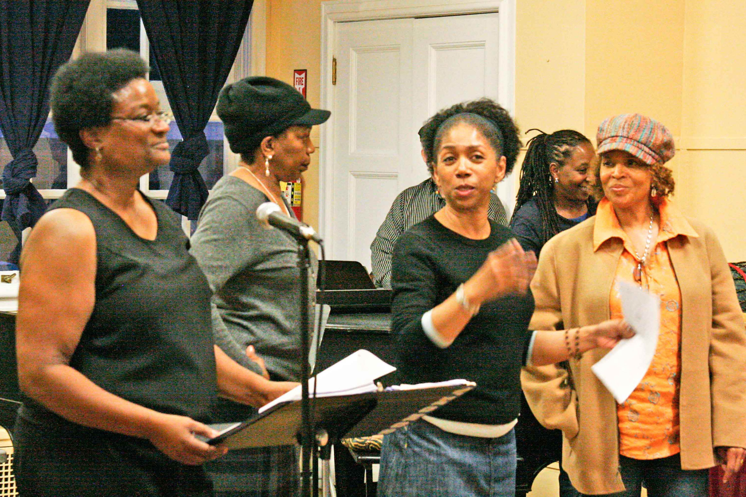Rehearsing with Sweet Honey in the Rock (April 2008)