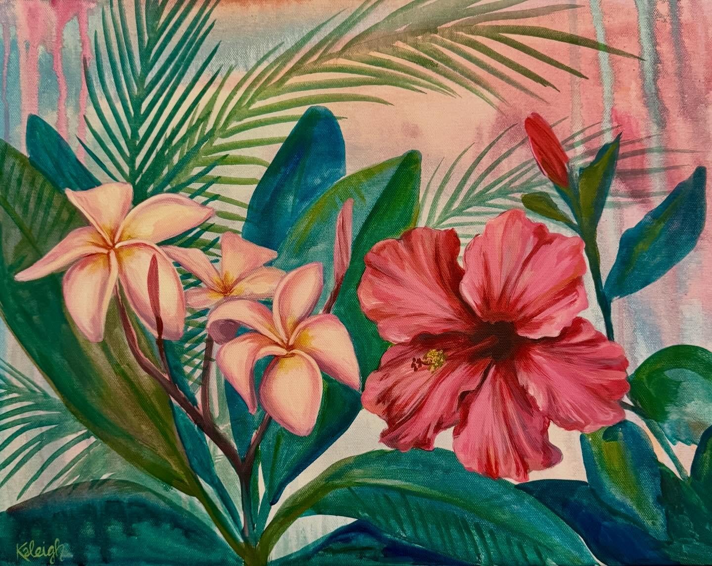 Anticipating the May flowers from all the April showers! Hibiscus, plumeria, and palms are some of my faves. We have about twenty-three plumerias planted and more cuttings in pots here in South Texas! Our hibiscus are having to be guarded by the litt