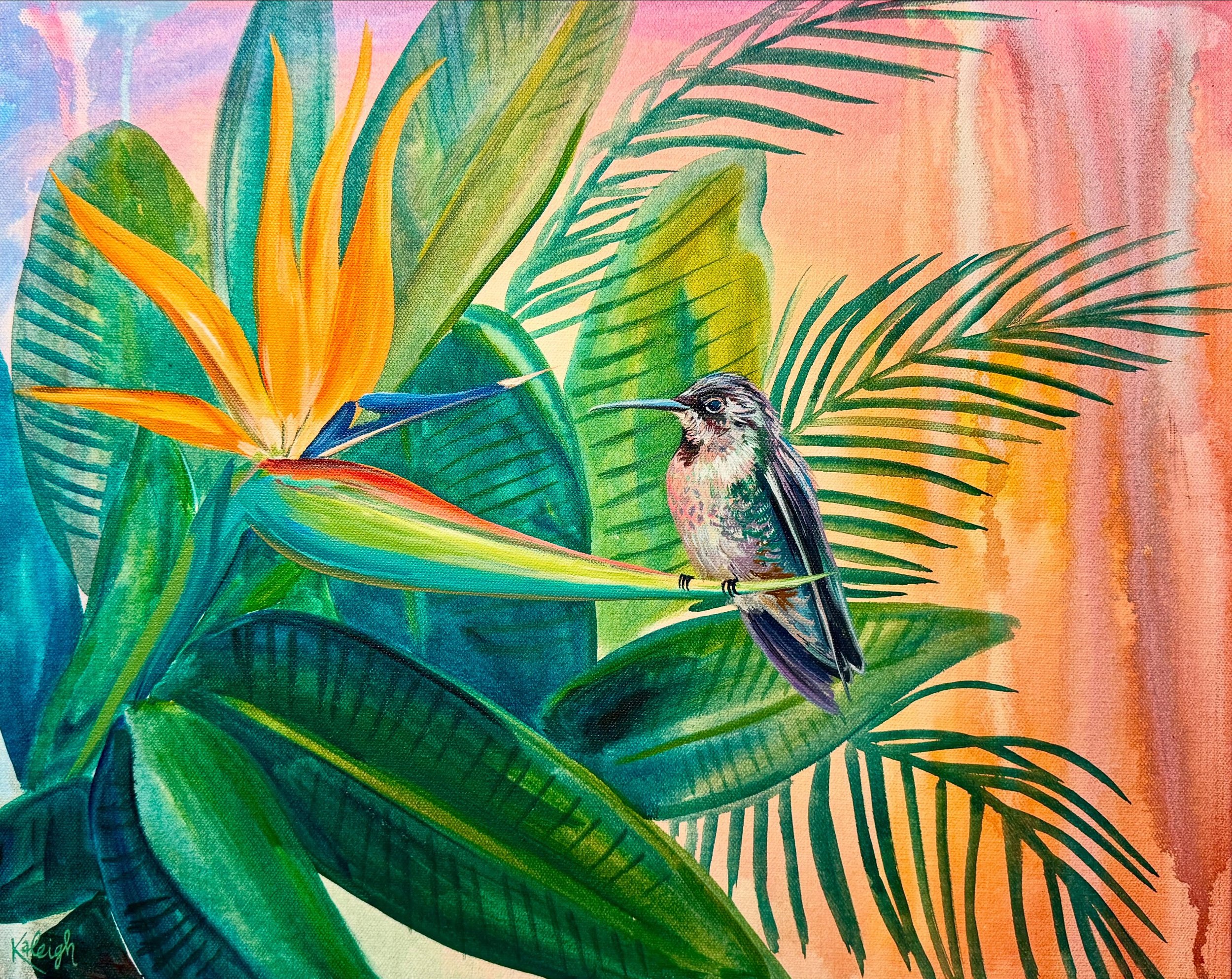 &ldquo;A Moment of Rest&rdquo;, 11x14&rdquo;, acrylic on canvas. Available at @artworkspensacola (Artworks Seville) in @downtownpensacola historic district. 🧡
.
I&rsquo;m so guilty of go-go-going until my body makes me rest. I&rsquo;m there today; b