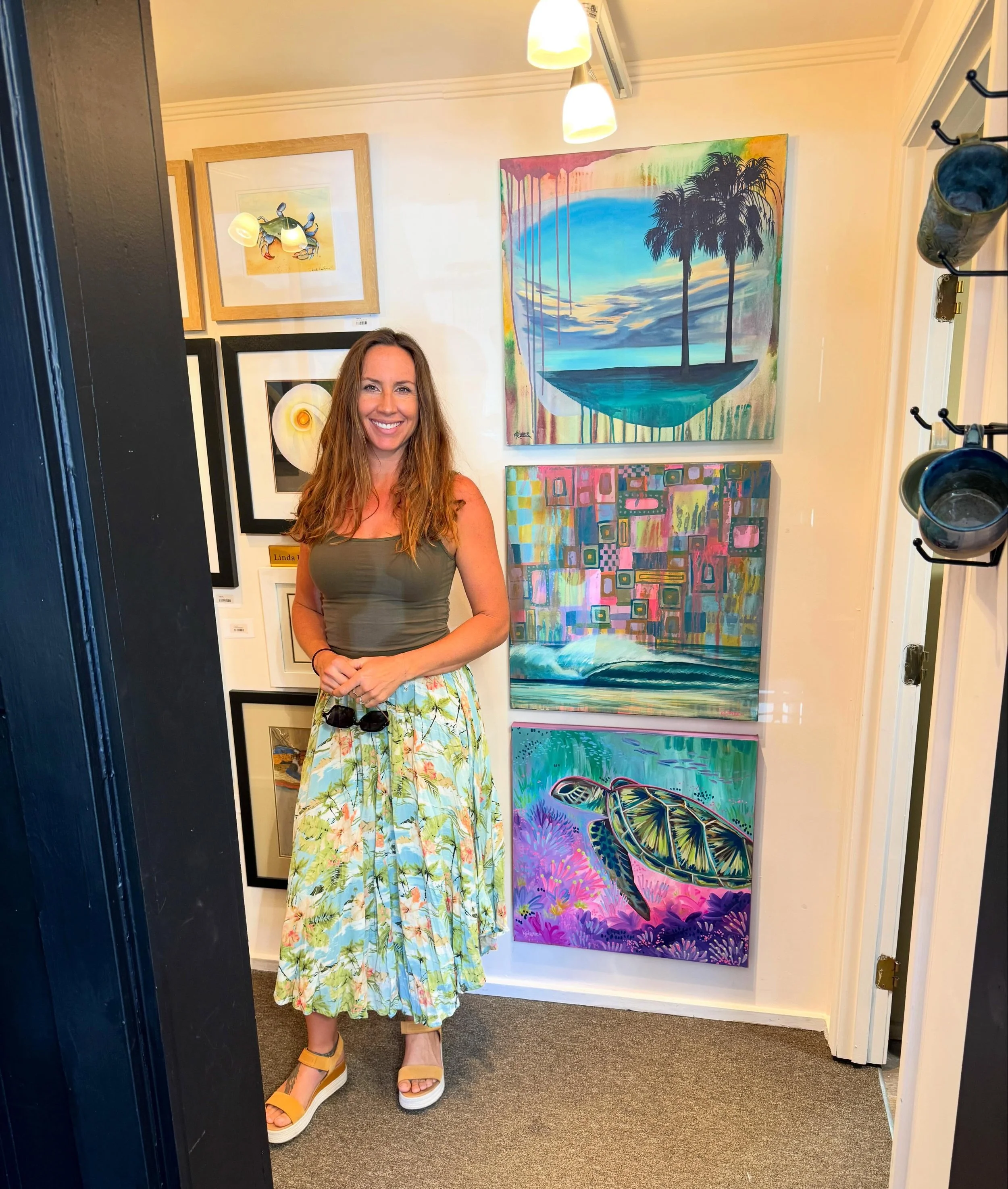 I can&rsquo;t wait to be back in Pensacola! It&rsquo;s so gorgeous and has this adorable #artgallery in the historic downtown district that I&rsquo;m so happy to be a part in! Shop these and many other one of a kind pieces of art at @artworkspensacol