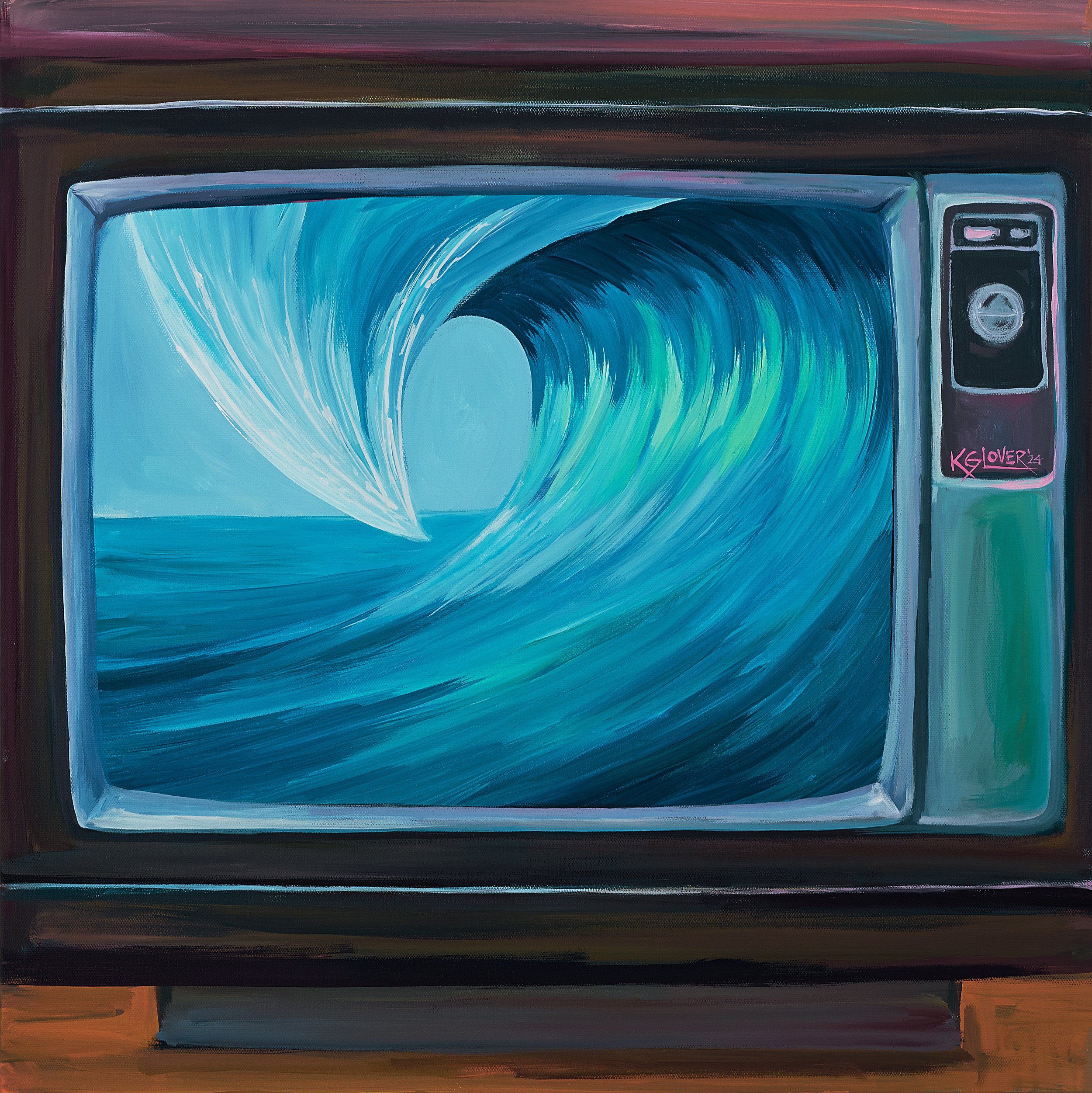 "Reprogram Yourself", 24x24", Acrylic.