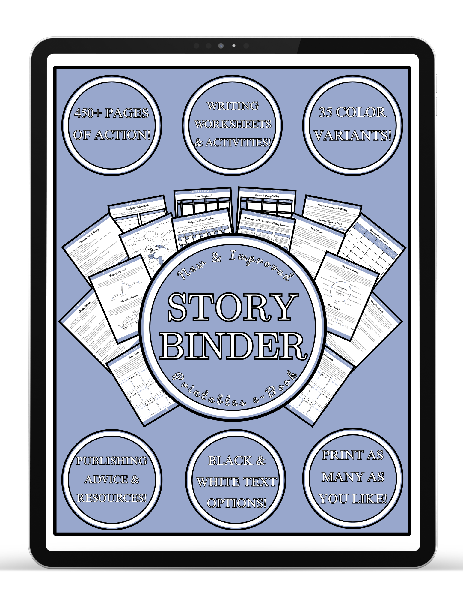 Periwinkle Story Binder Printables e-Book (FREE Download)