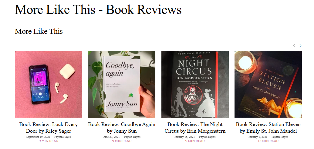 More Like This - Book Reviews