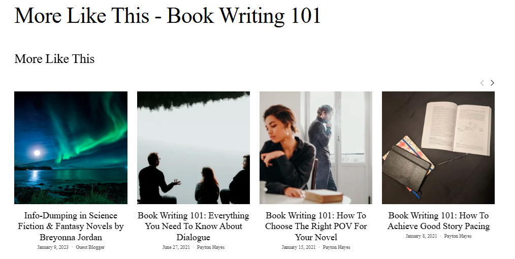 More Like This - Book Writing 101