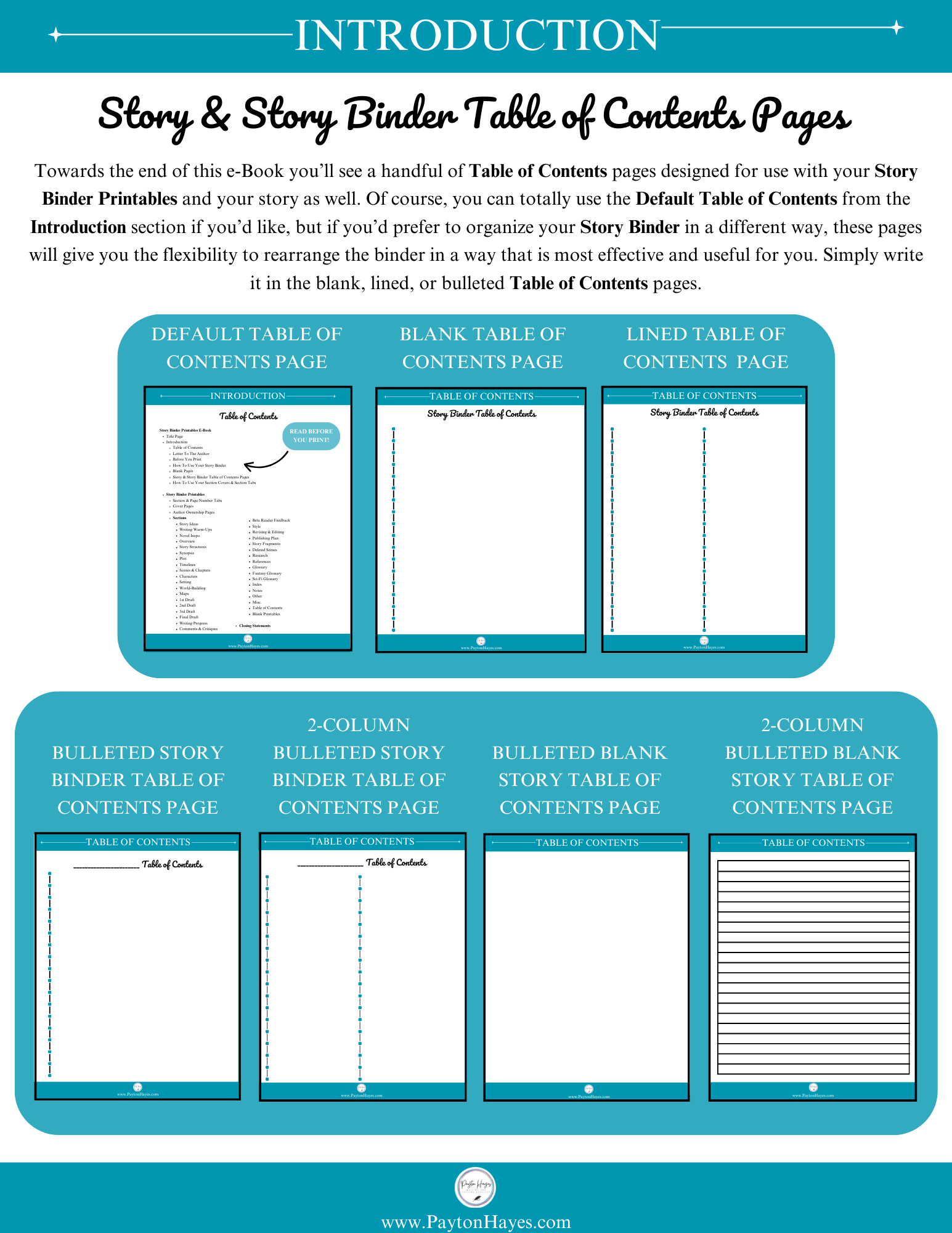 Turquoise Story Binder Printables e-Book (12).png