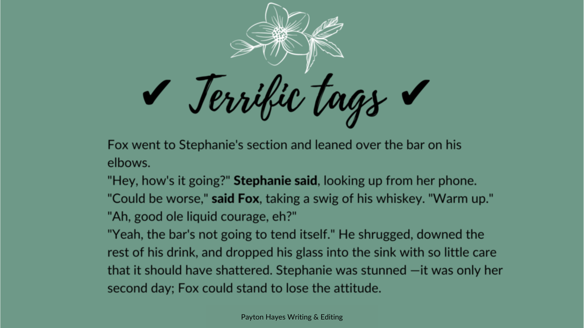 Tag Writing Examples
