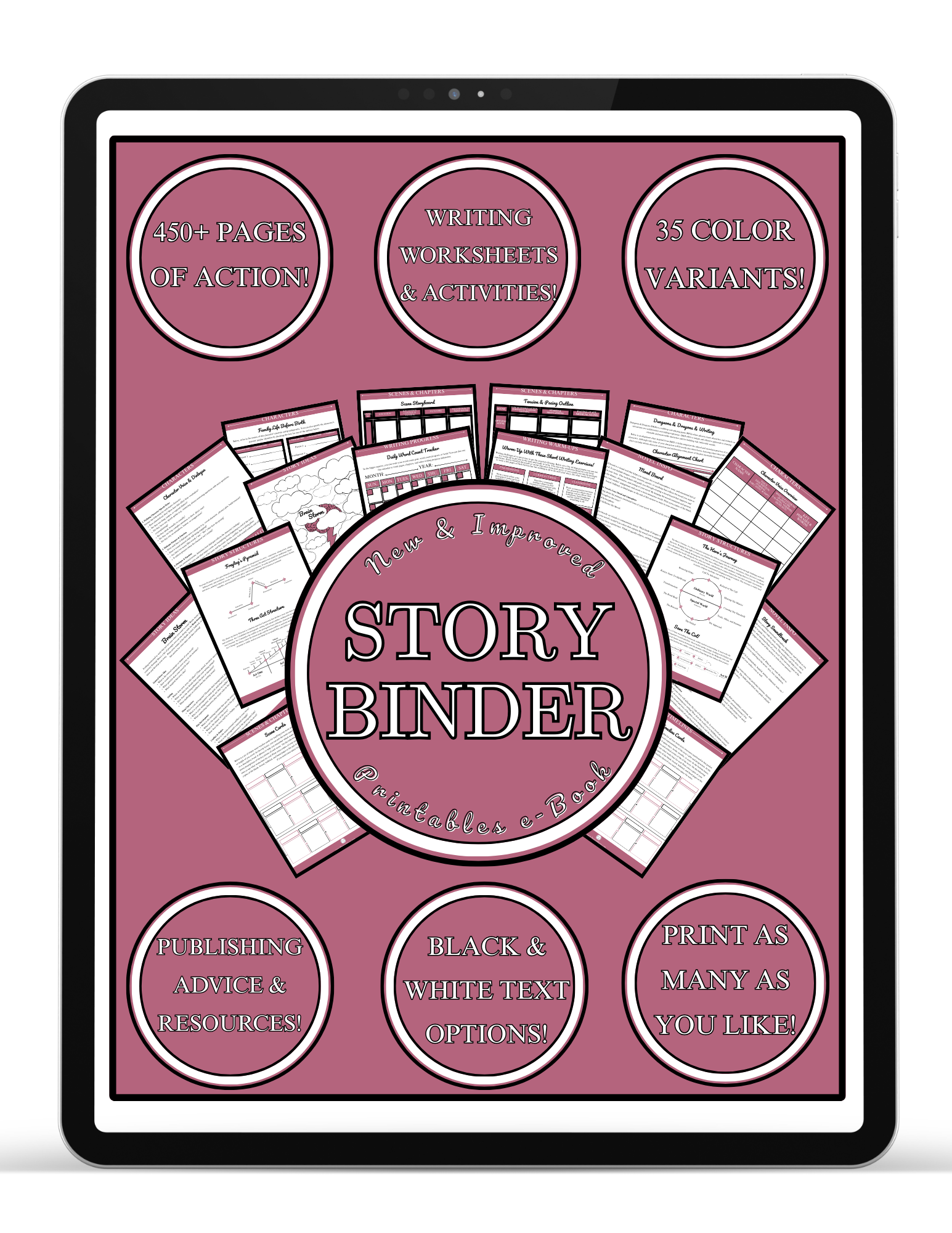 Rose Story Binder Printables e-Book (FREE Download)