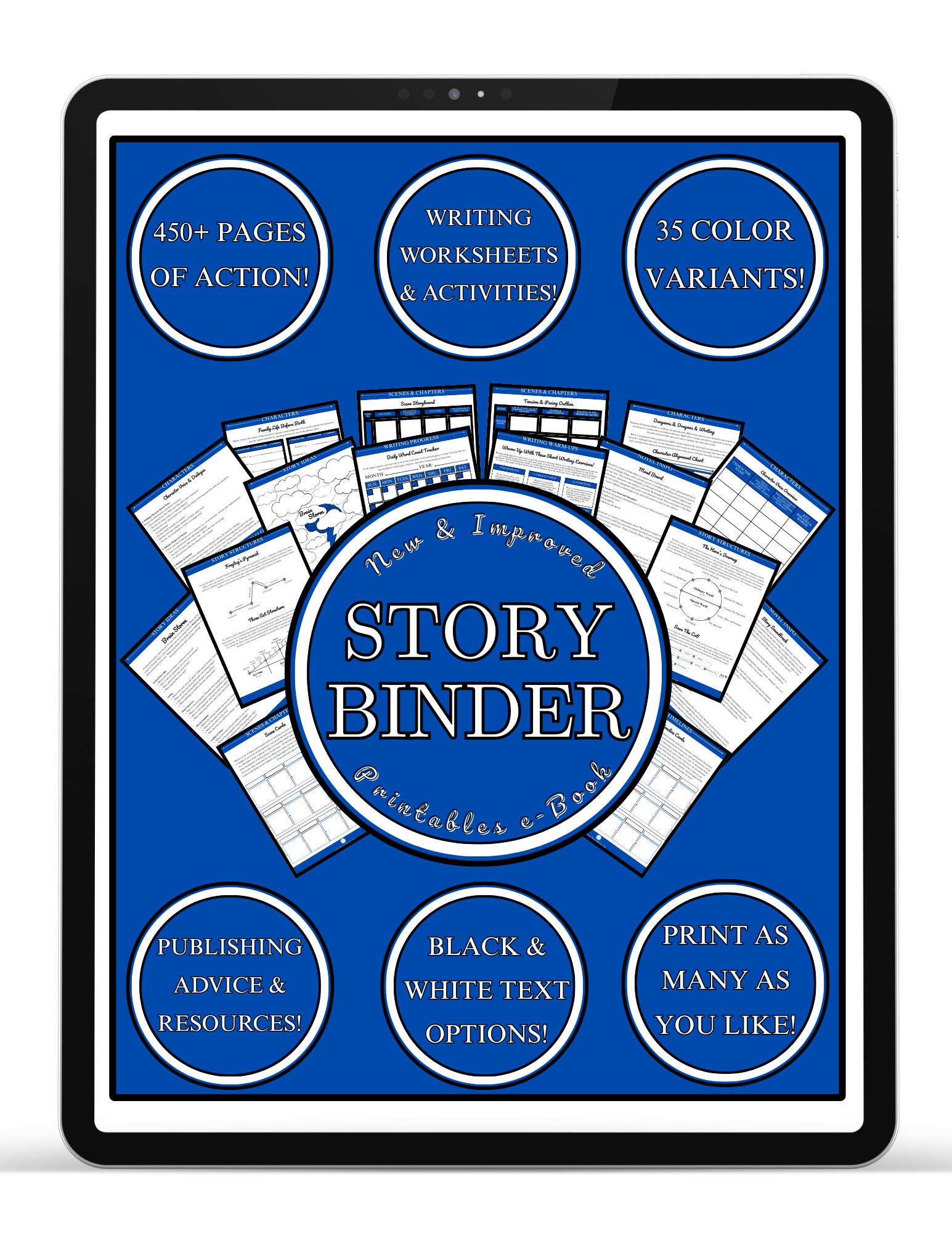 Azure Story Binder Printables e-Book (FREE Download)