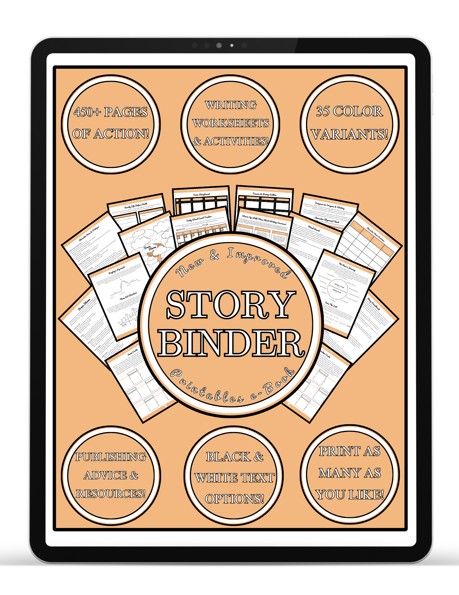 Apricot Story Binder Printables e-Book (FREE Download)