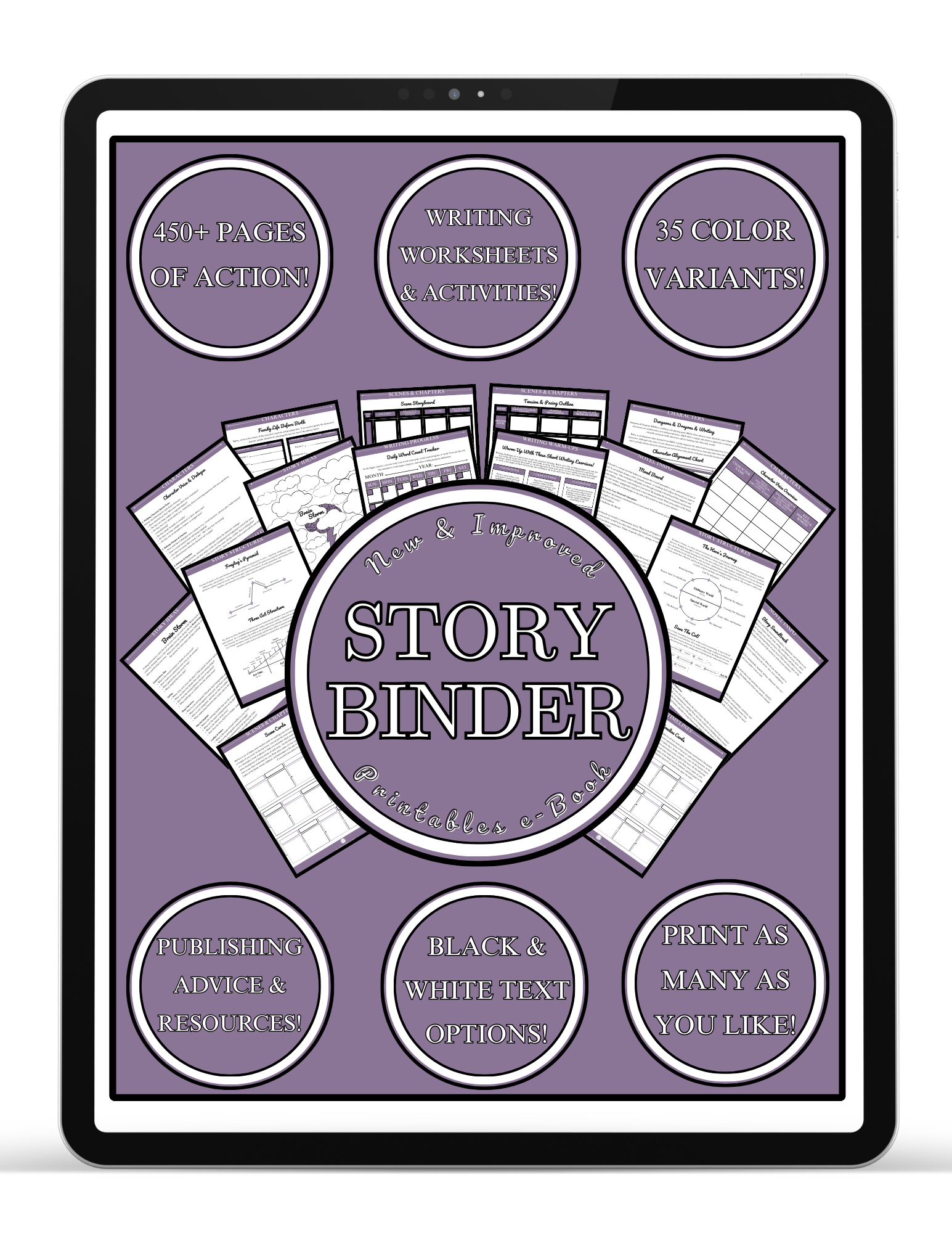 Wisteria Story Binder Printables e-Book (FREE Download)