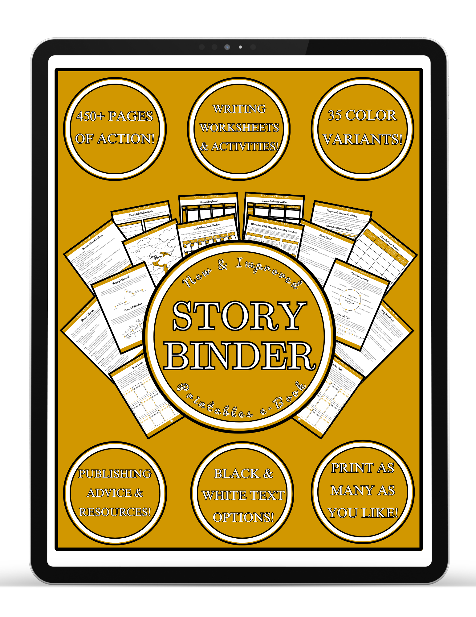 Mustard Story Binder Printables e-Book (FREE Download)