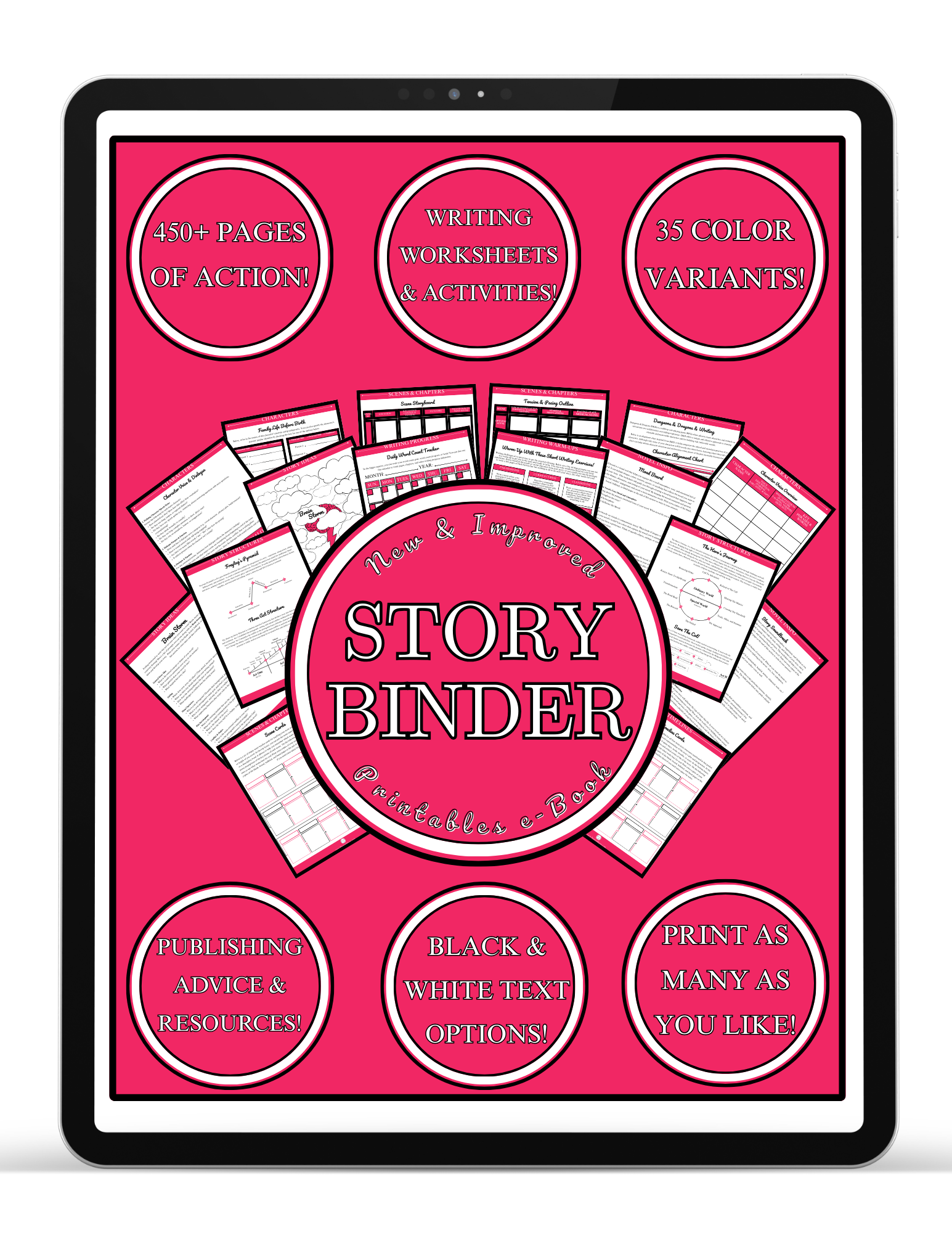 Hibiscus Story Binder Printables e-Book (FREE Download)