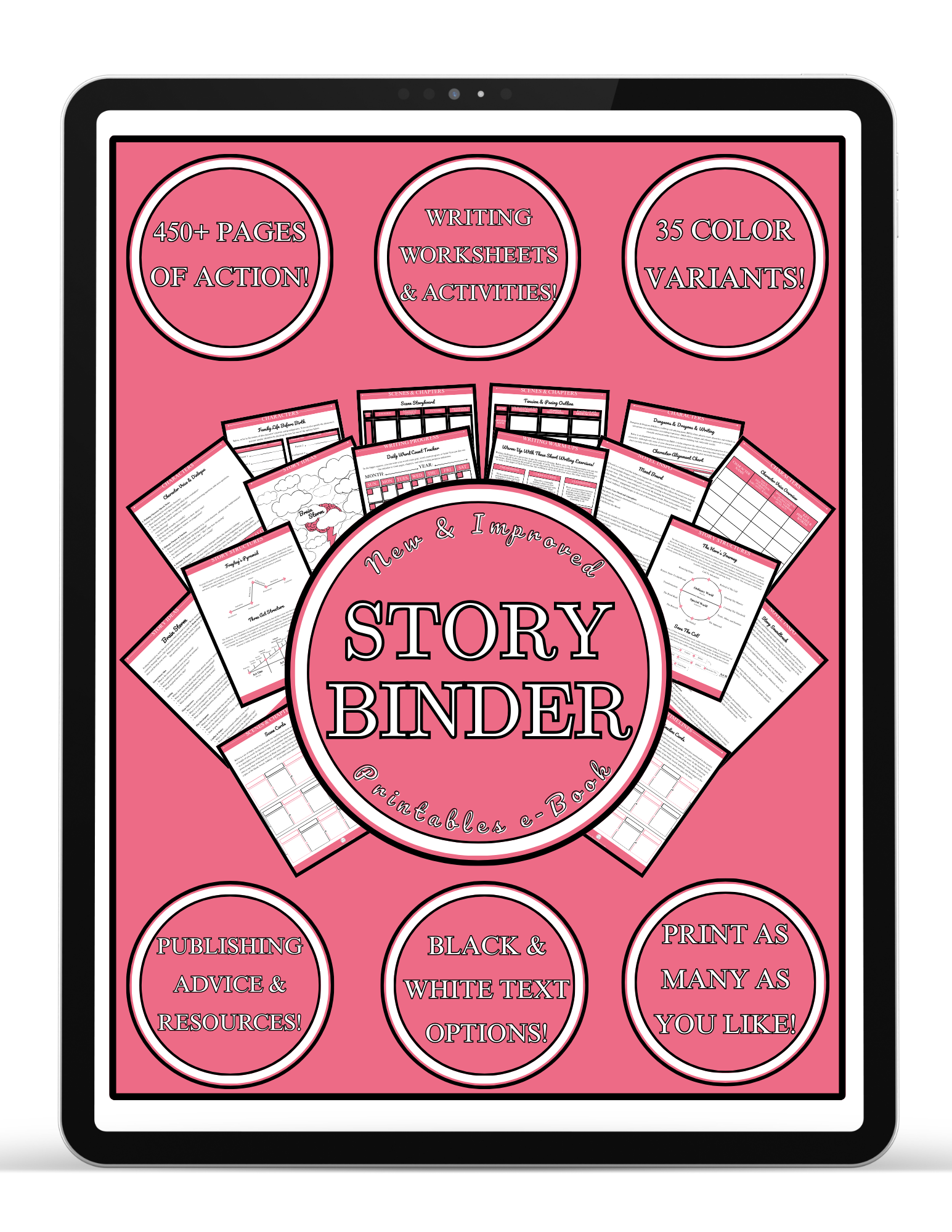 Coral Story Binder Printables e-Book (FREE Download)