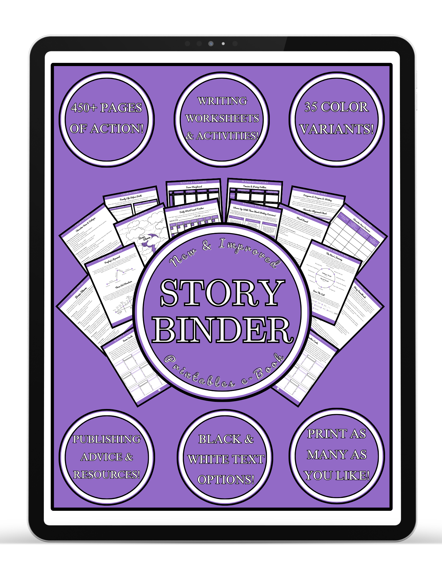 Lilac Story Binder Printables e-Book (FREE Download)