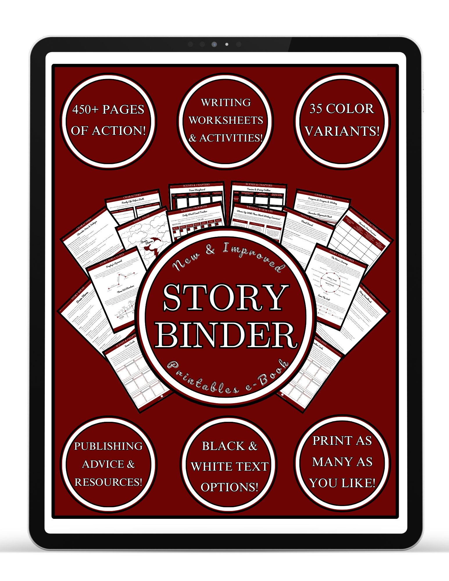Merlot Story Binder Printables e-Book (FREE Download)