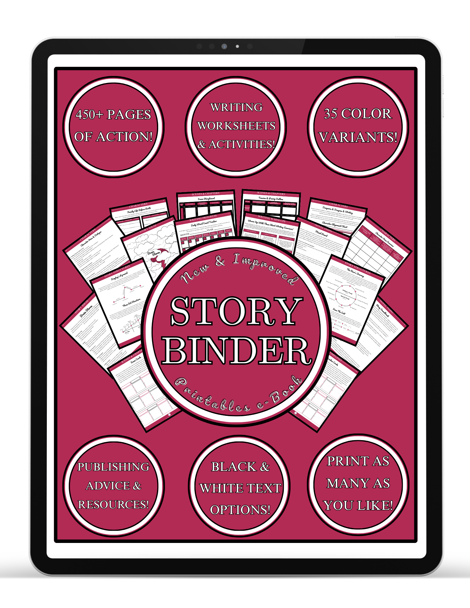 Amaranth Story Binder Printables e-Book (FREE Download)