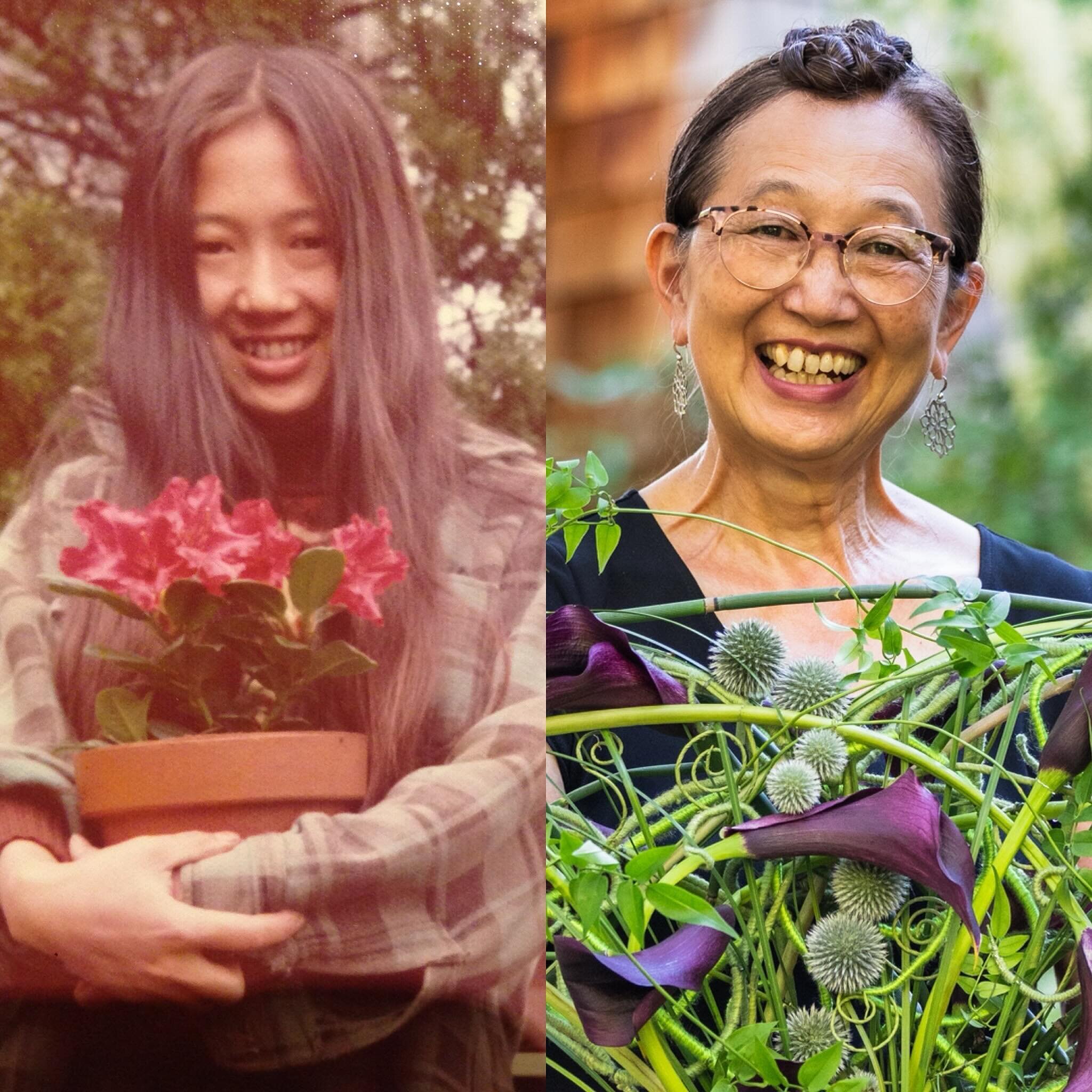 THIS IS THE BEST PART&hellip; looking back at 50 years of loving and growing plants, to designing flowers and creating art&hellip; All the learning that start with being CURIOUS. From those initial AHA moments to starting to feel like &lsquo;I GOT TH