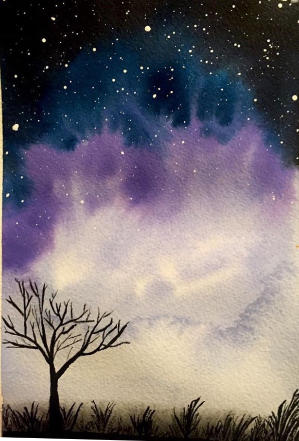 "touch the sky" [watercolor]