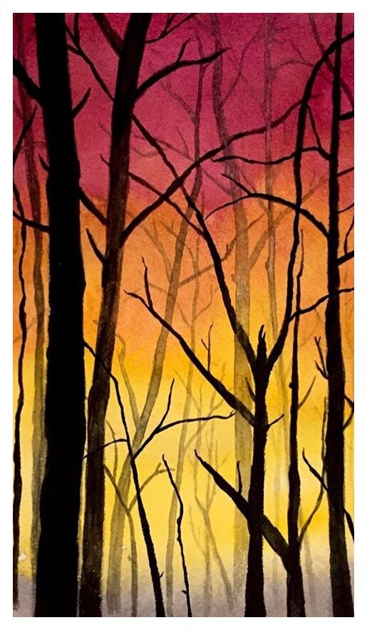 "lost in the woods" [watercolor]
