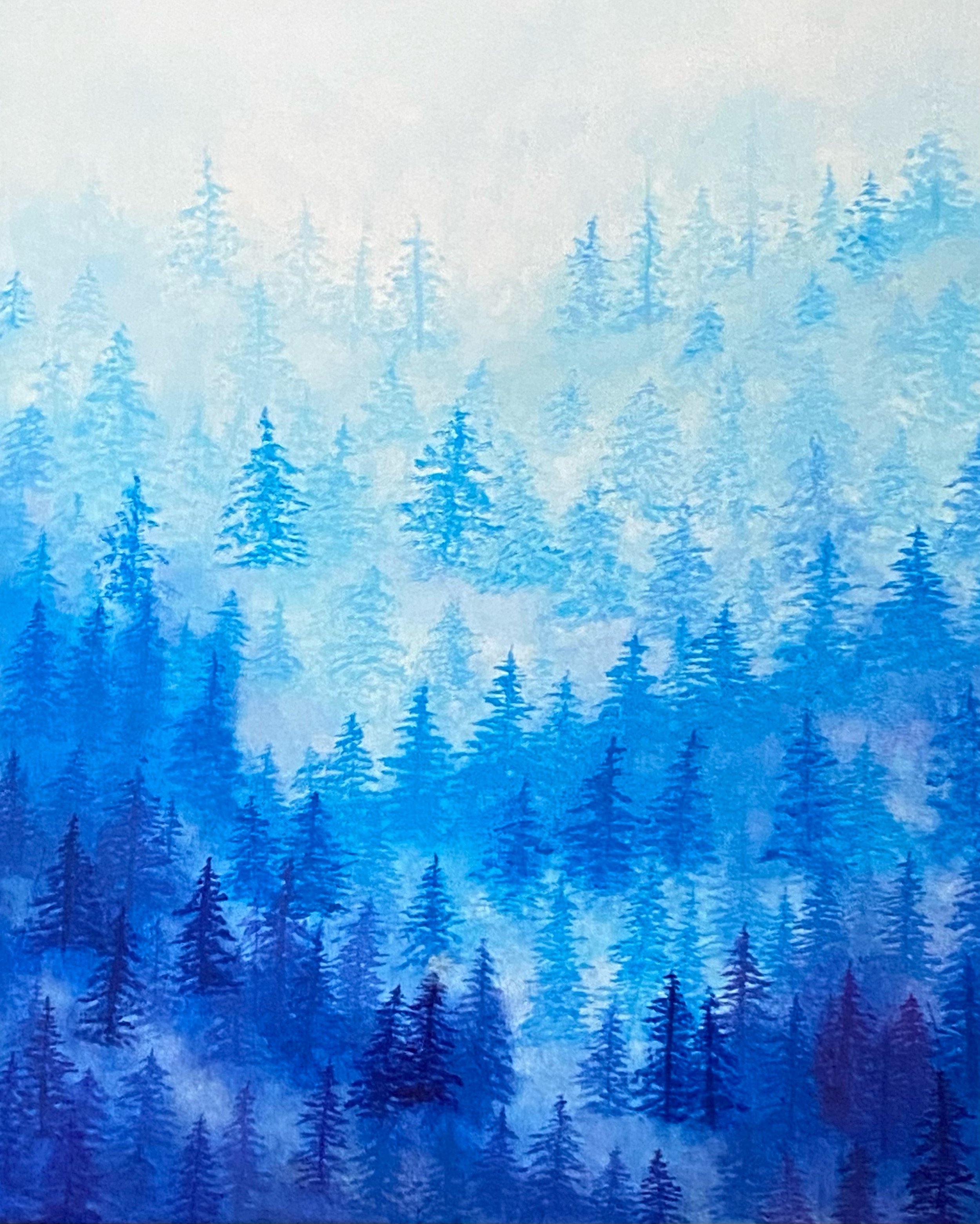 "sea of trees" [acrylic]