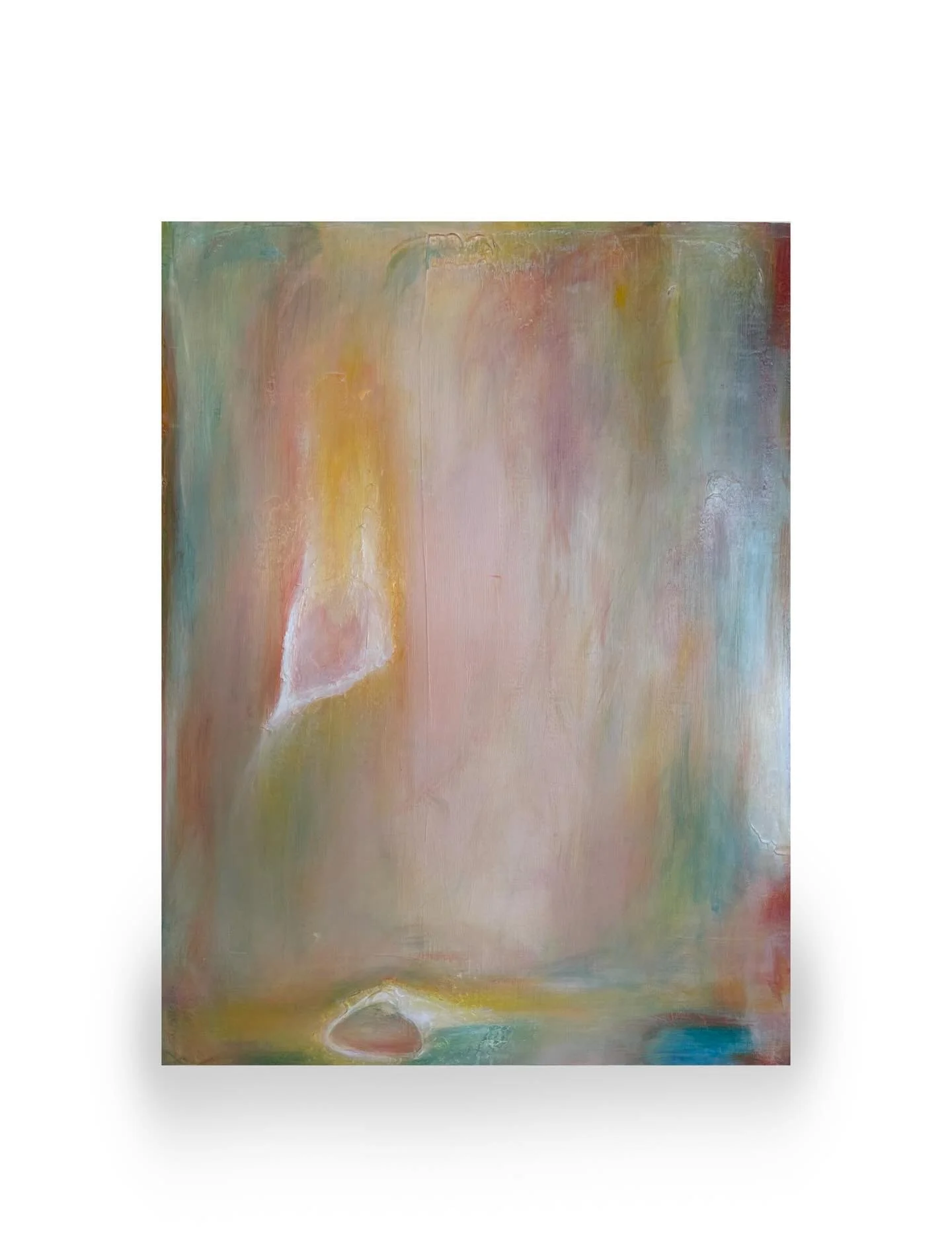In Between Becoming is the bridge between two chapters of this work.

It connects Not I, a body of work born from grief, with In the Quiet, which reflects the slow unfolding of healing and the joy of motherhood after loss.

This painting lives in the
